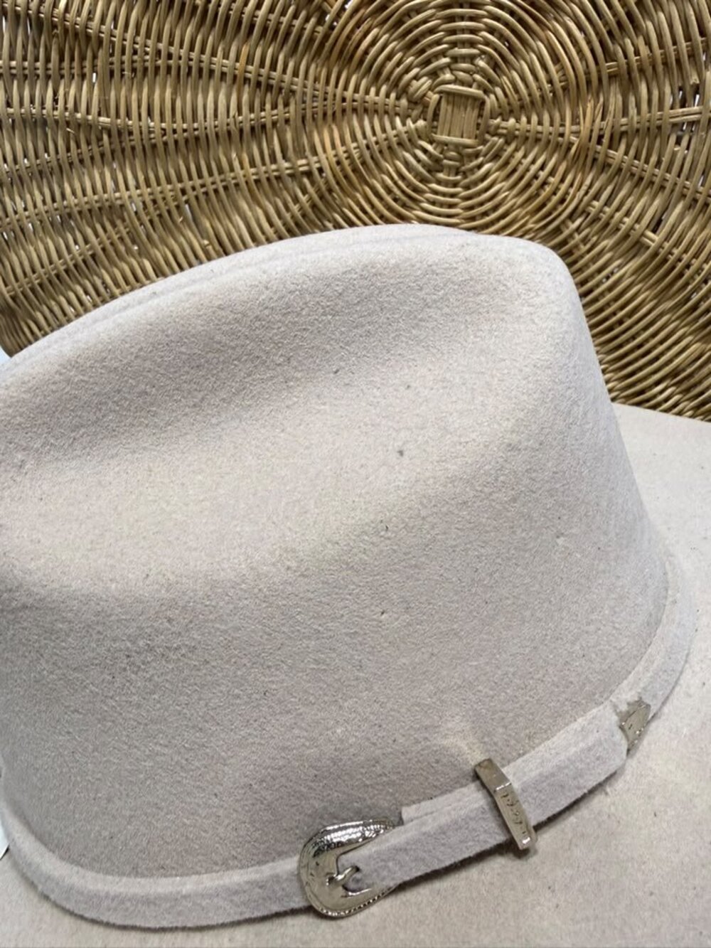 Justin Laredo 3X Silverbelly Wool Cowboy Hat 6 7/8 - Picture 4 of 5